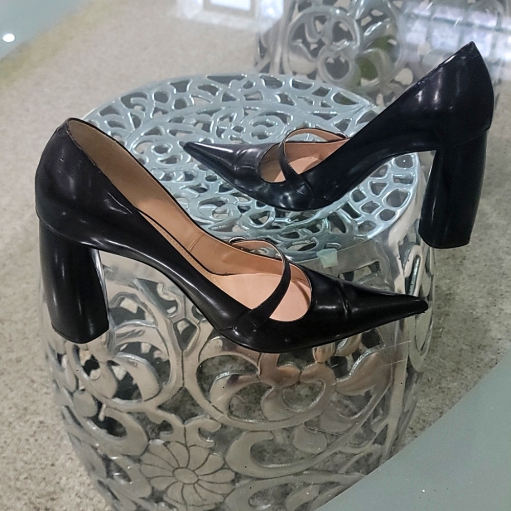 Marc Jacobs black block heels size 40.5